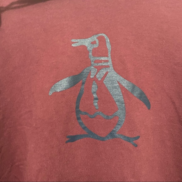 An Original Penguin Burgundy Graphic Hoodie Size XXL - Picture 6 of 10